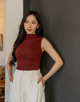 Essential High Neck Knit Top