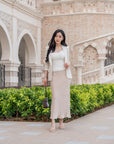 Satin Bias Midi Skirt