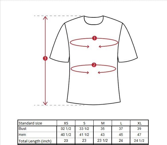 Arion Back Tie Top Size Guide