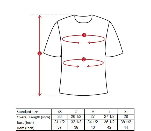 Maximo Wrap Waistcoat Size Guide