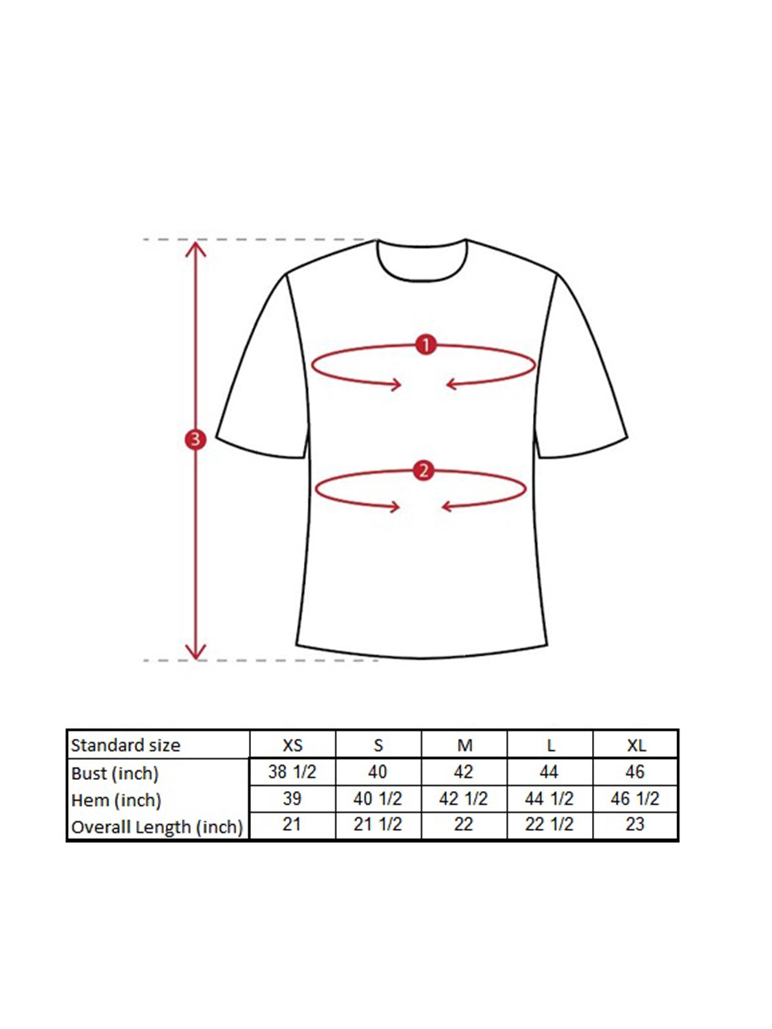 Stevie Satin Shirt Size Guide