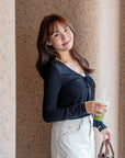 Tie-Front Cardigan
