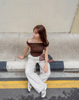 Off Shoulder Ruched Top