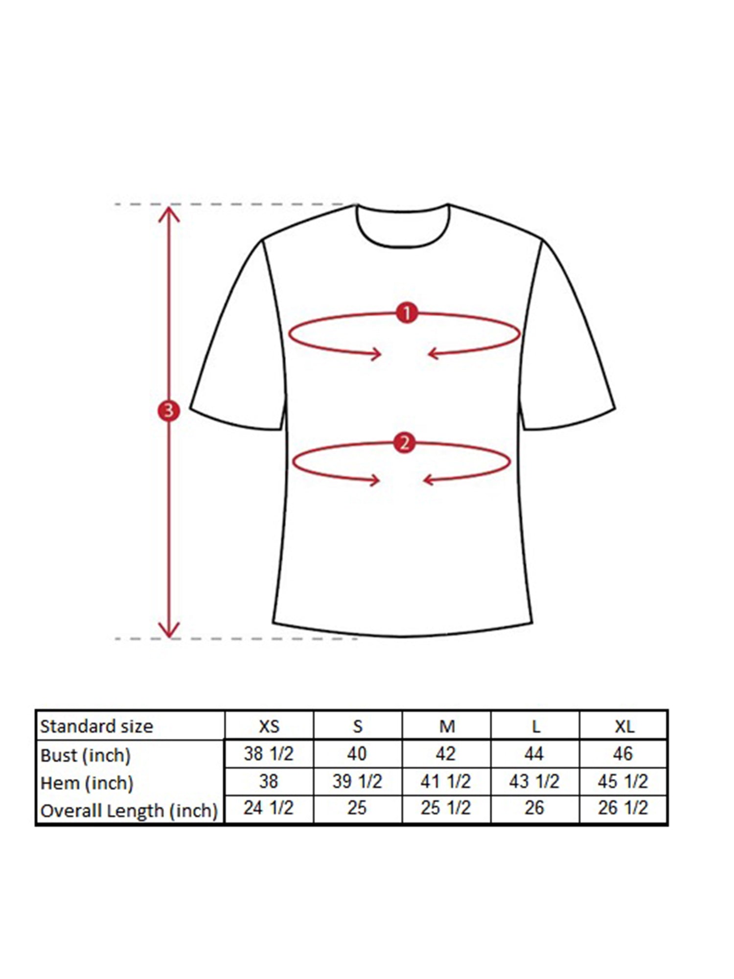 Sonya Raglan Shirt Size Guide