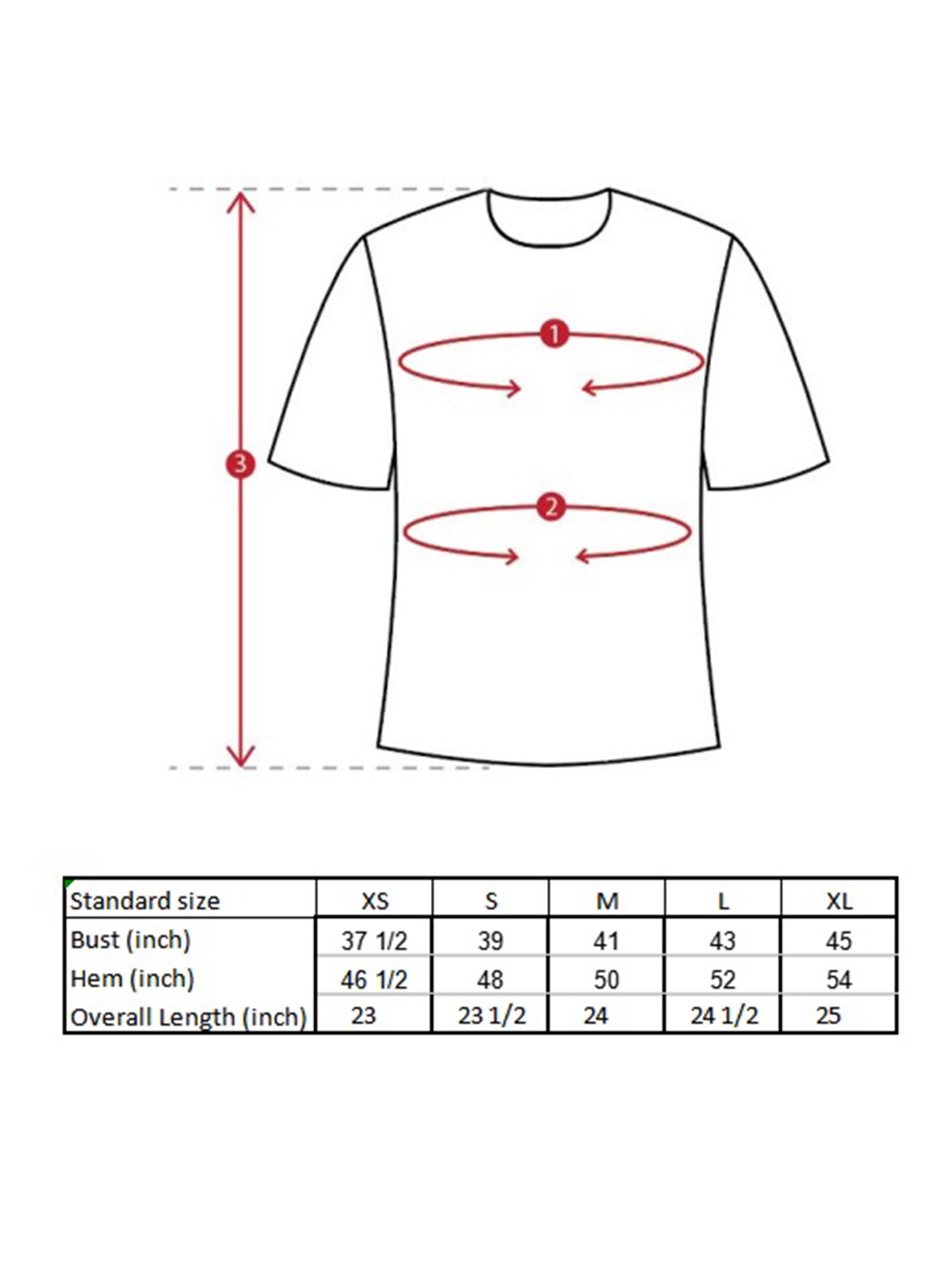 Reen Chiffon Top Size Guide