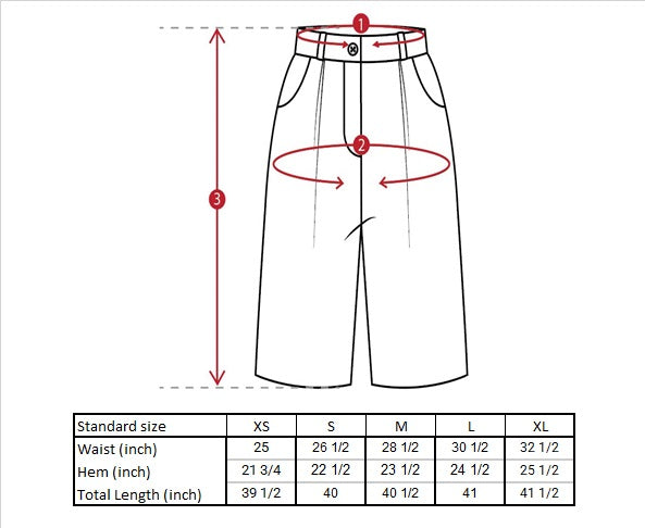 Deena Lace Trousers Size Guide