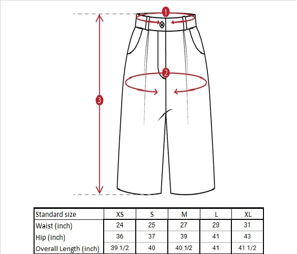 Noah Wide Leg Jeans Size Guide