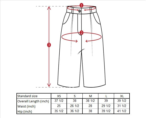 Isabel Trousers Size Guide
