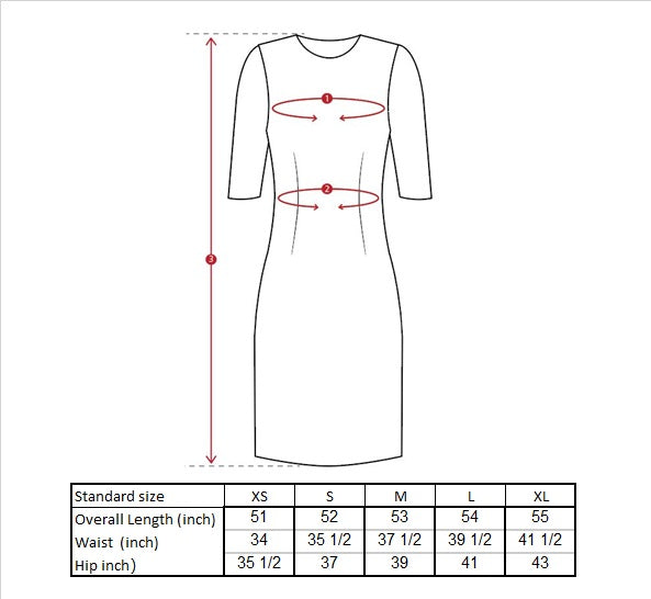 Valeria Cotton Dress Size Guide