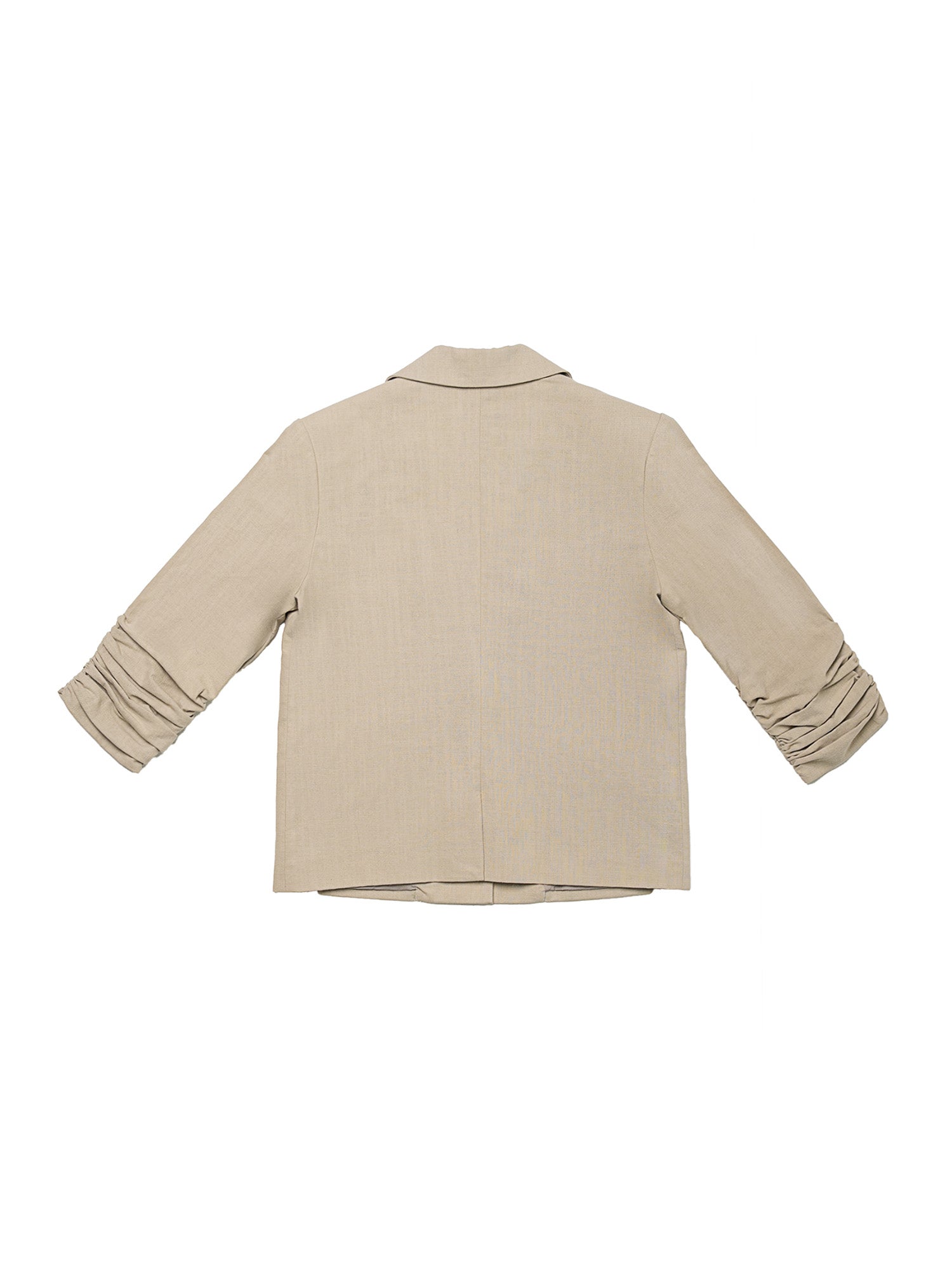 Gelasius Ruched Sleeve Blazer