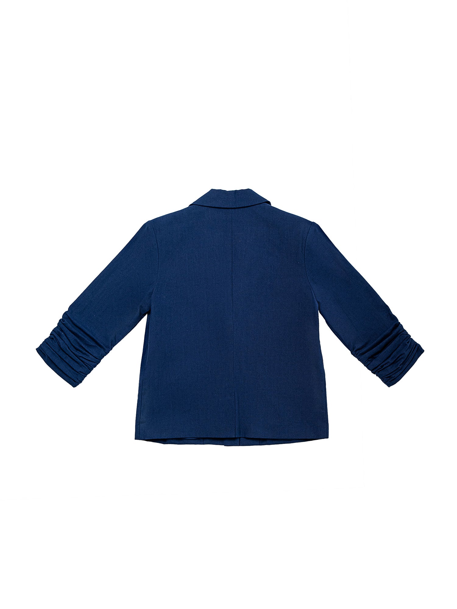 Gelasius Ruched Sleeve Blazer