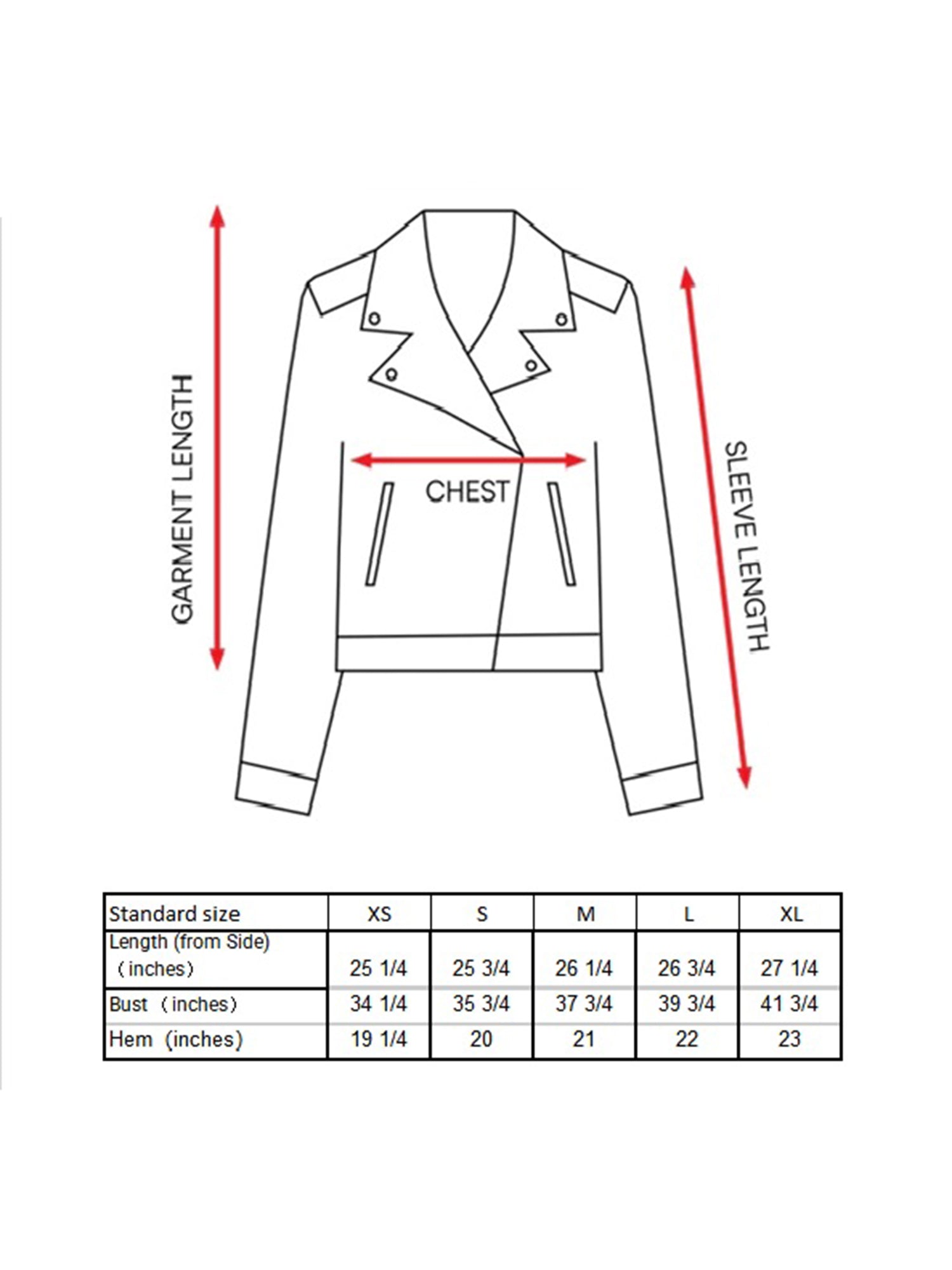 River Blazer Size Guide