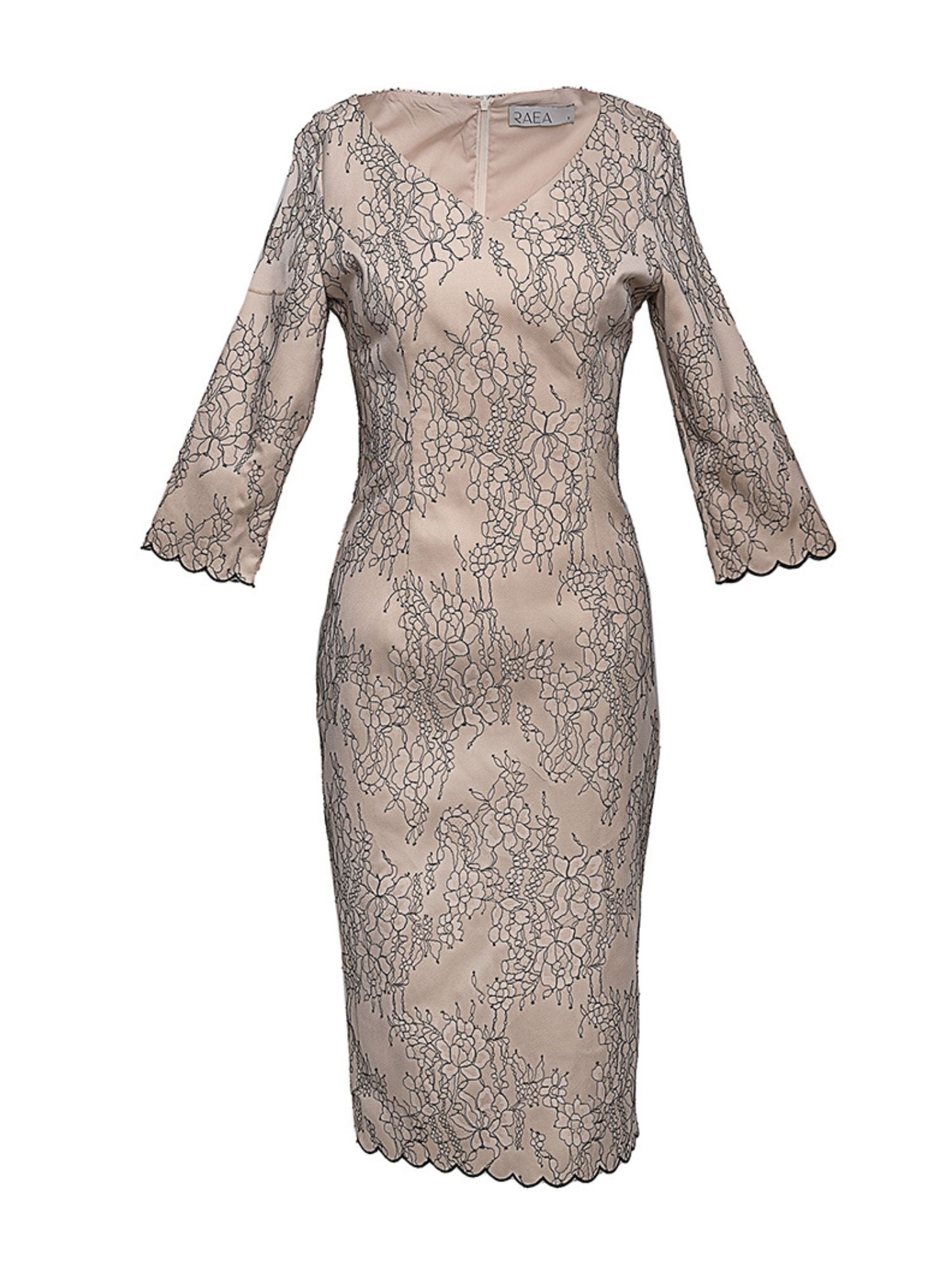 Rachelle Lace Scalloped Dress