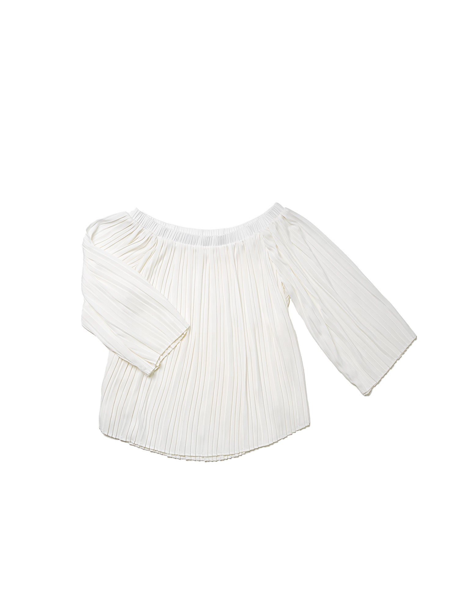 Cori Off Shoulder Pleated Top