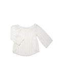 Cori Off Shoulder Pleated Top