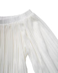 Cori Off Shoulder Pleated Top
