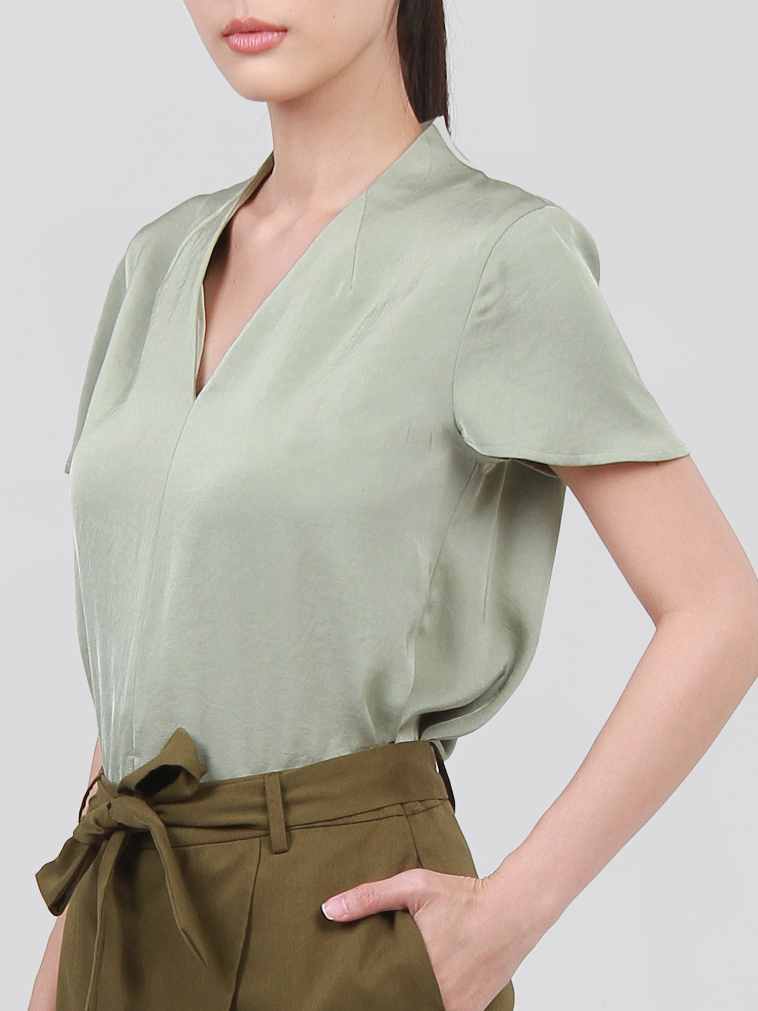 Asia Satin Finish Blouse