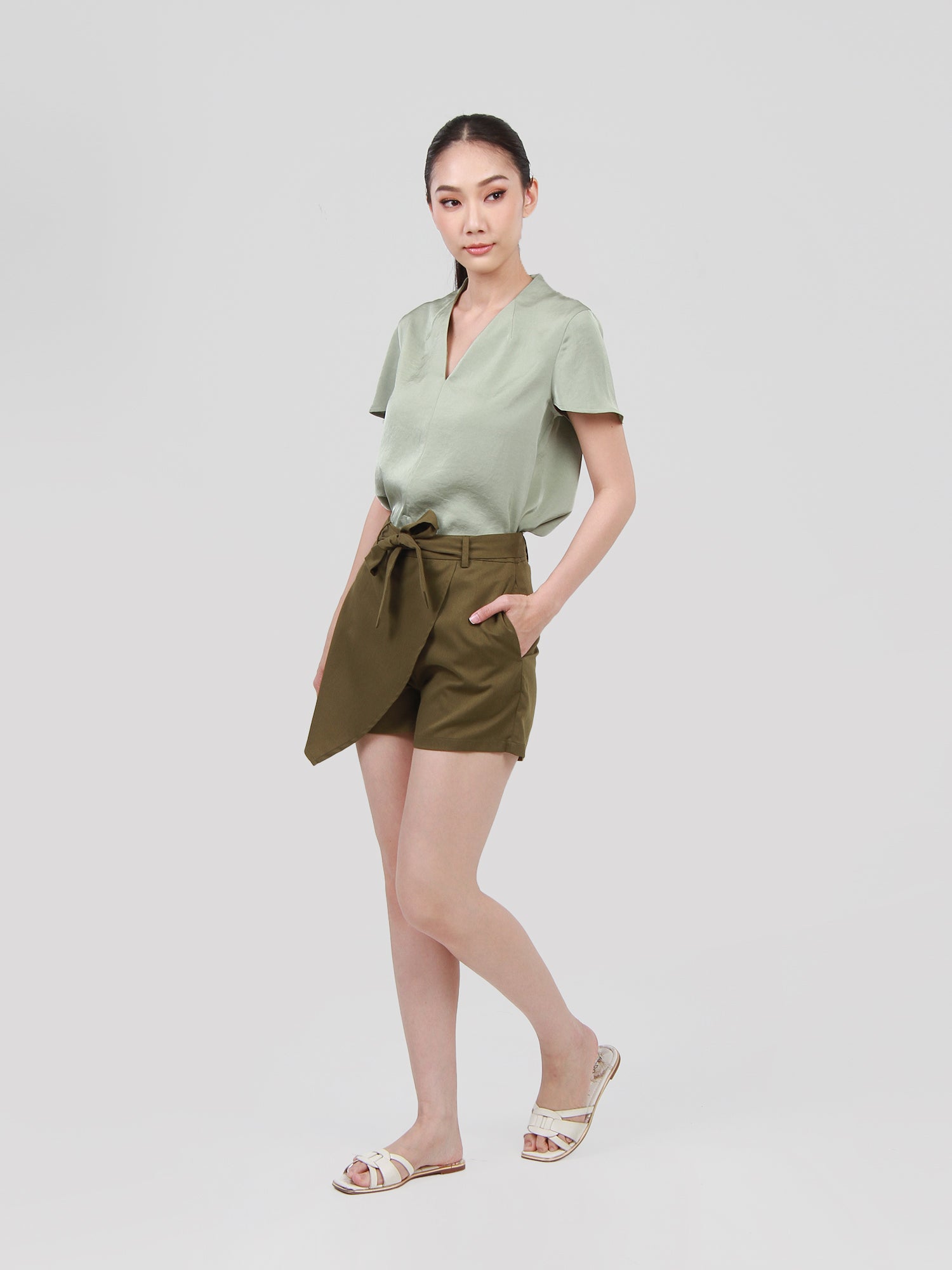 Asia Satin Finish Blouse
