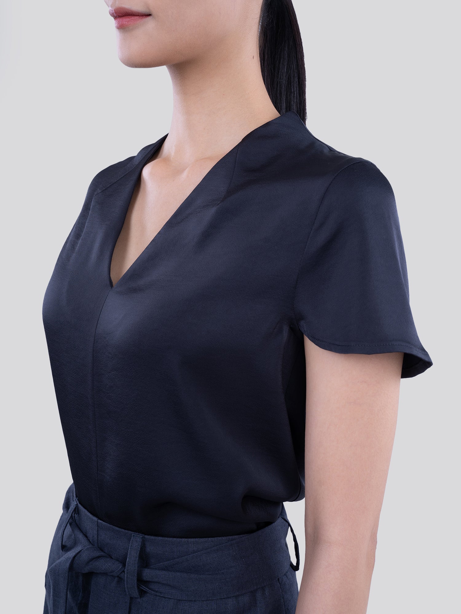 Asia Satin Finish Blouse