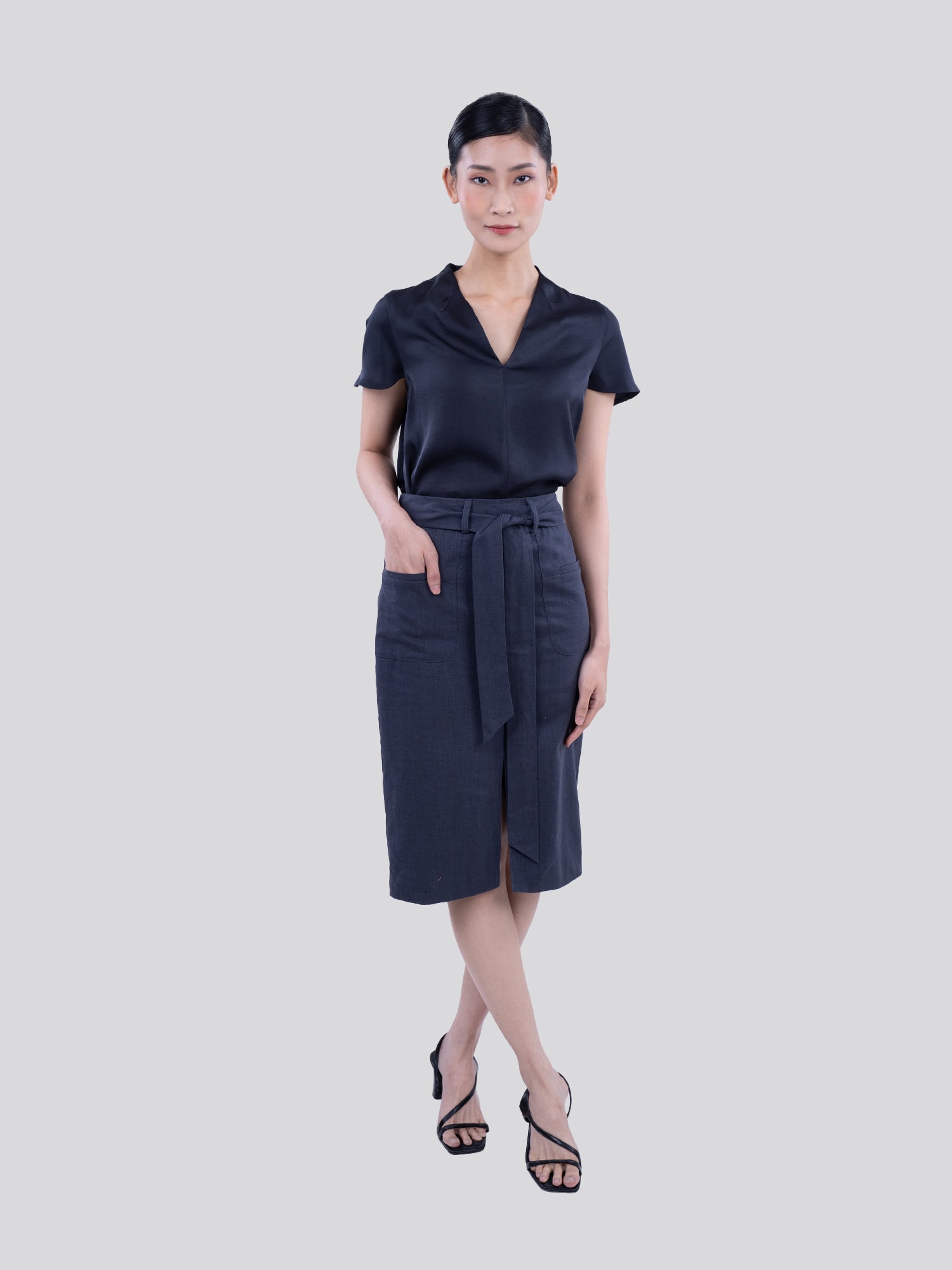 Asia Satin Finish Blouse