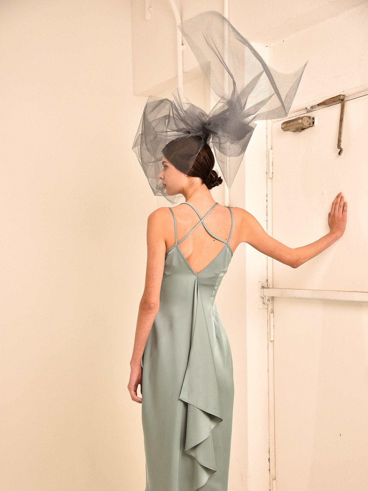 Genie Back Ruffle Fitted Dress