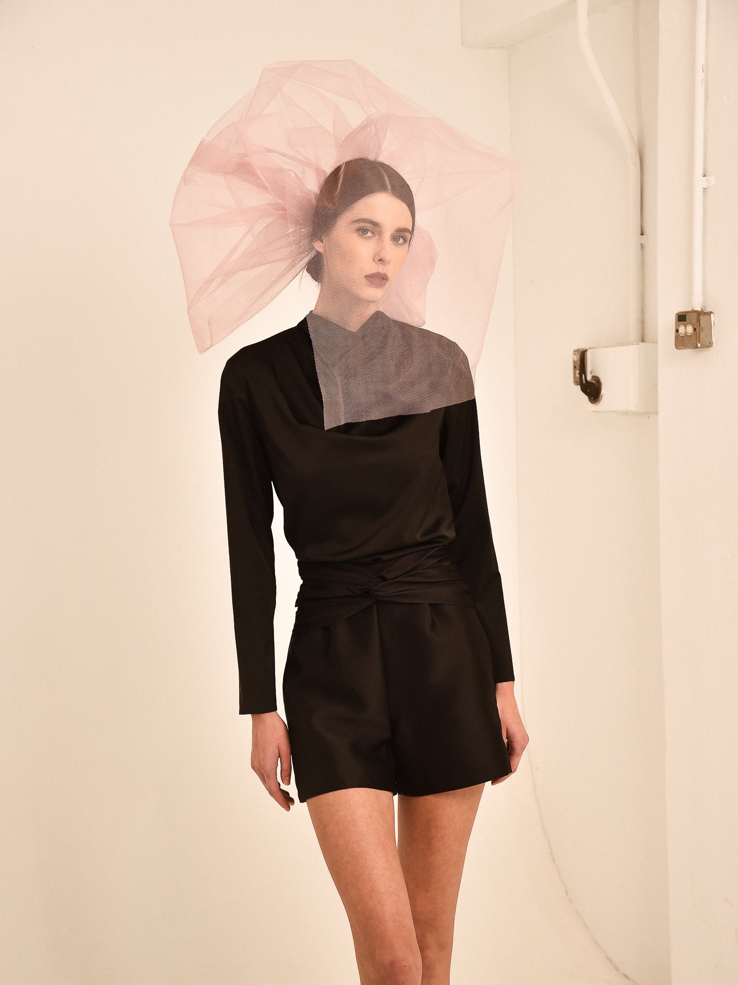 Marcelia Draped Twist Shorts