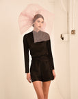 Marcelia Draped Twist Shorts