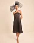 Lilou Spaghetti Strap A-Line Midi Dress