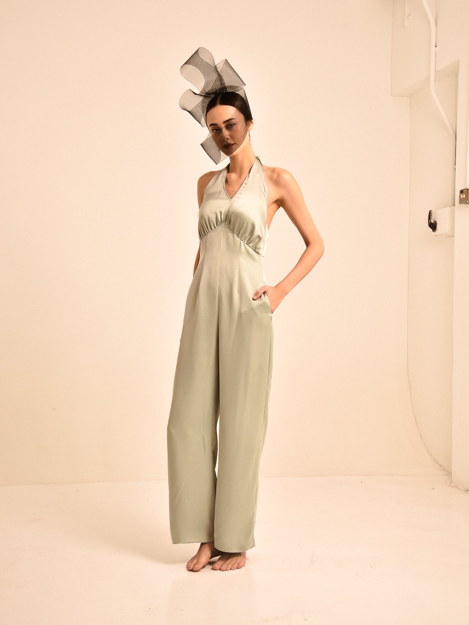 Leonette Halter Neck Jumpsuit