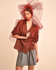 Danielle Long Sleeve Wrap Top