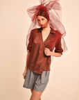 Danielle Long Sleeve Wrap Top