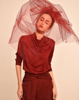 Audrey Long Sleeve Cowl Top