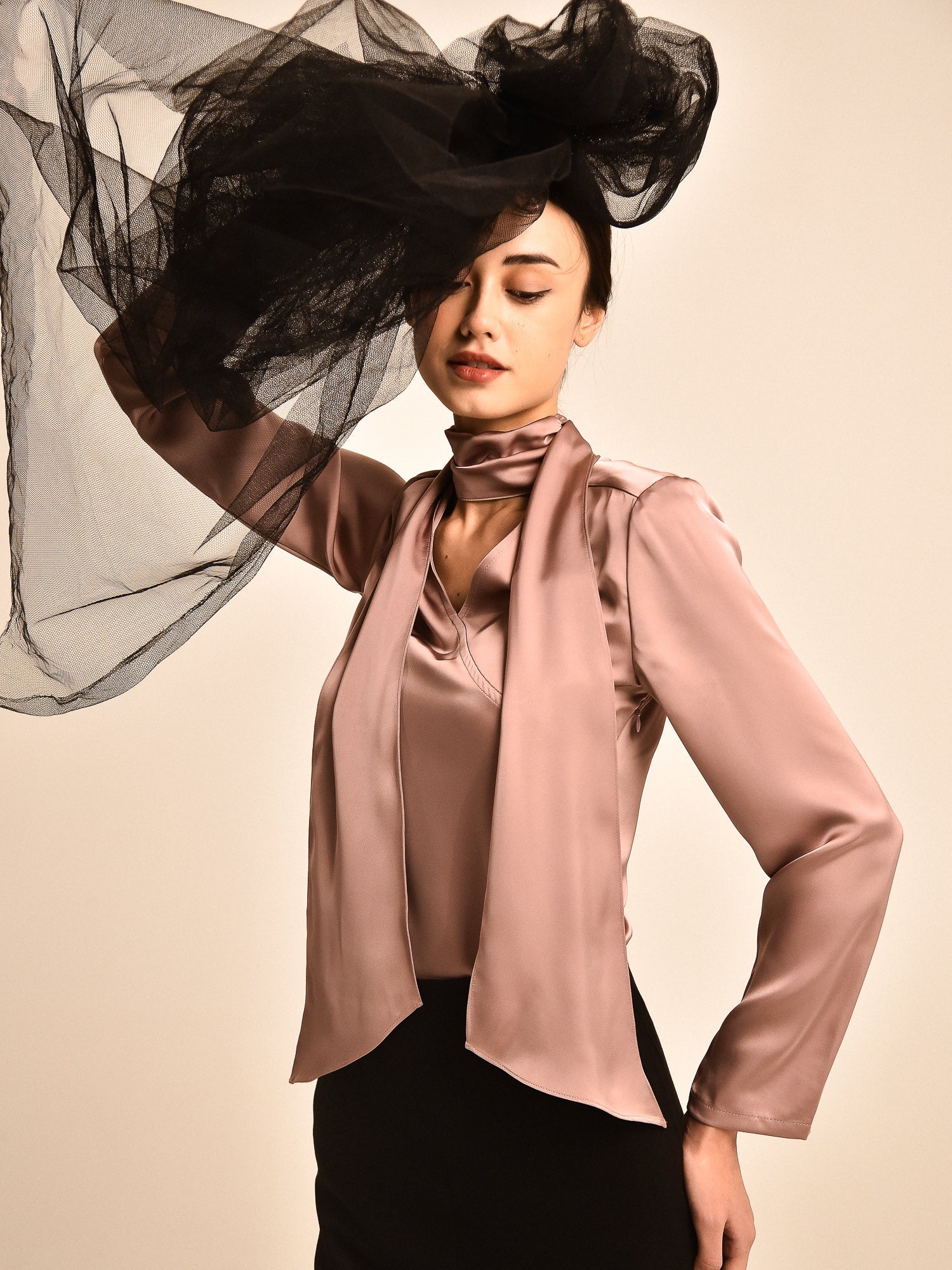 Sylvie Long Sleeve Sash Top