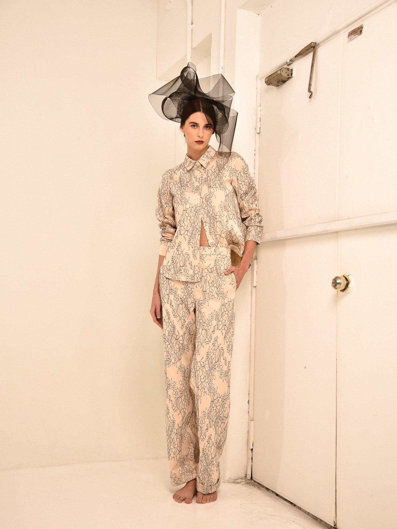 Jeanne Lace Trousers