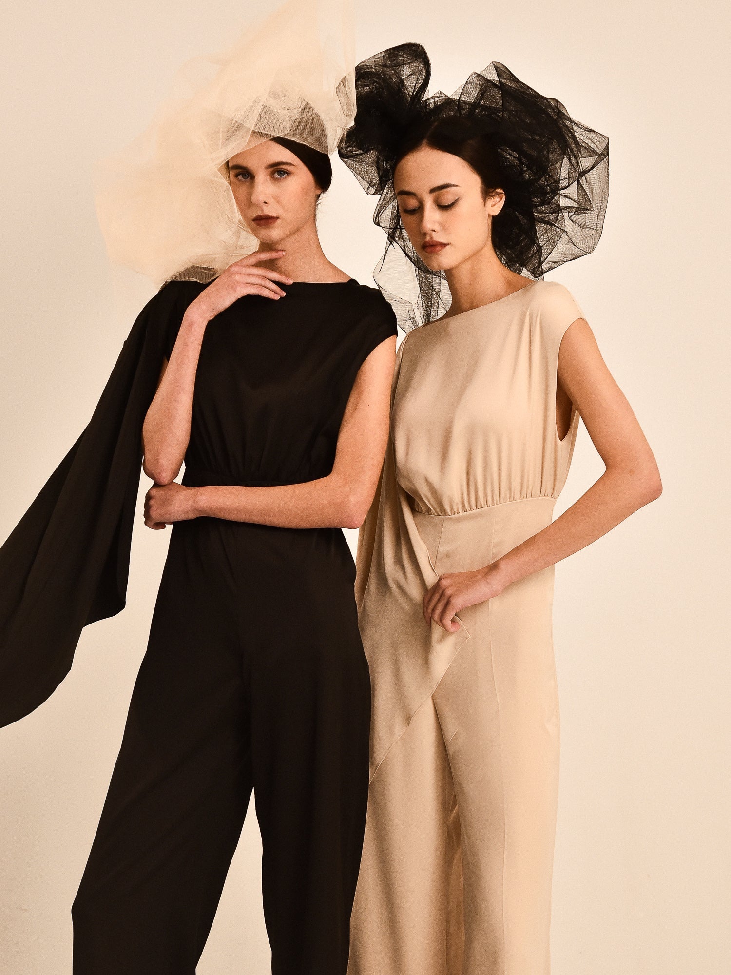 Odette Shoulder Drape Jumpsuit