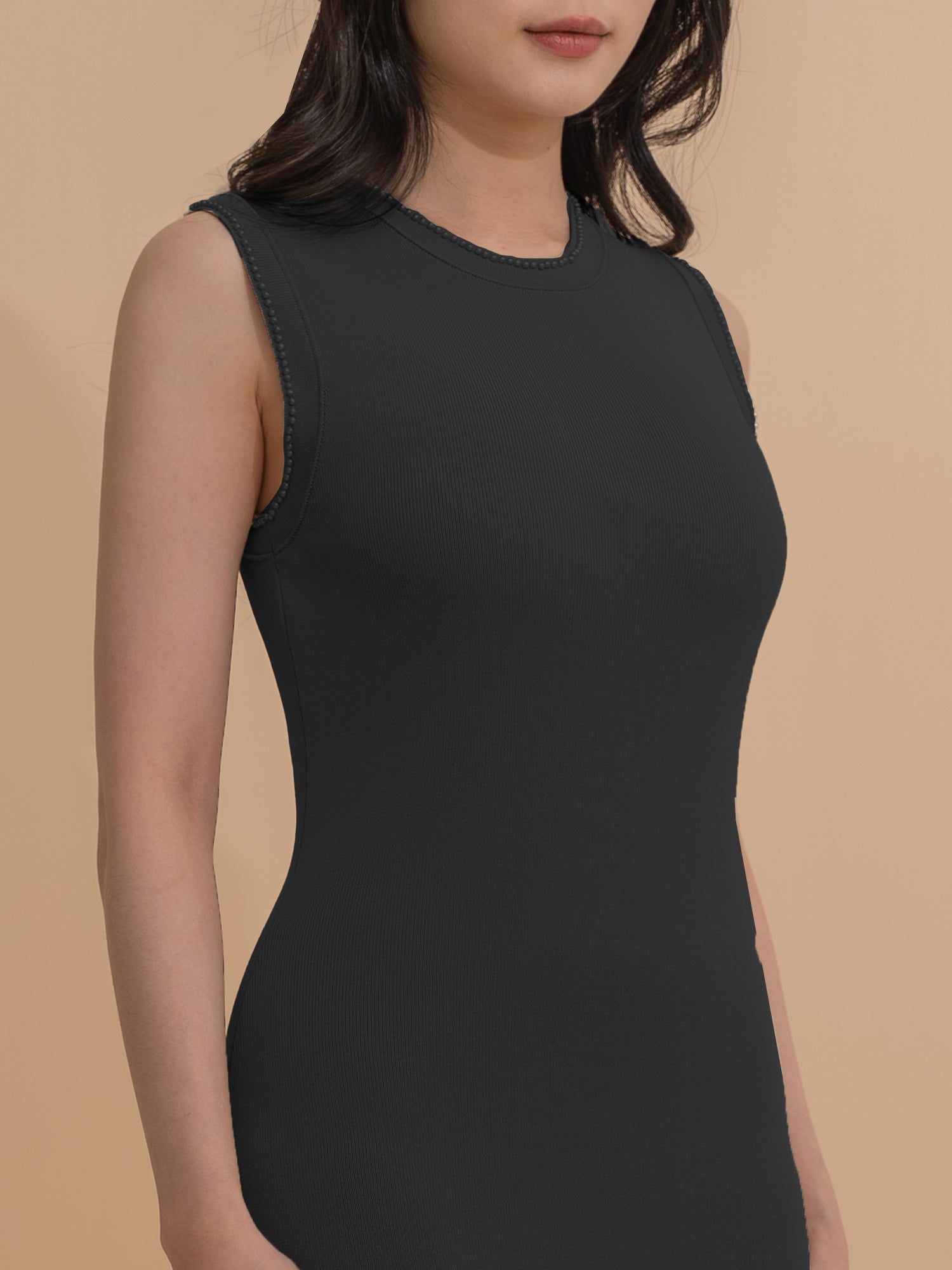 Beaded Yarn Knit Dress