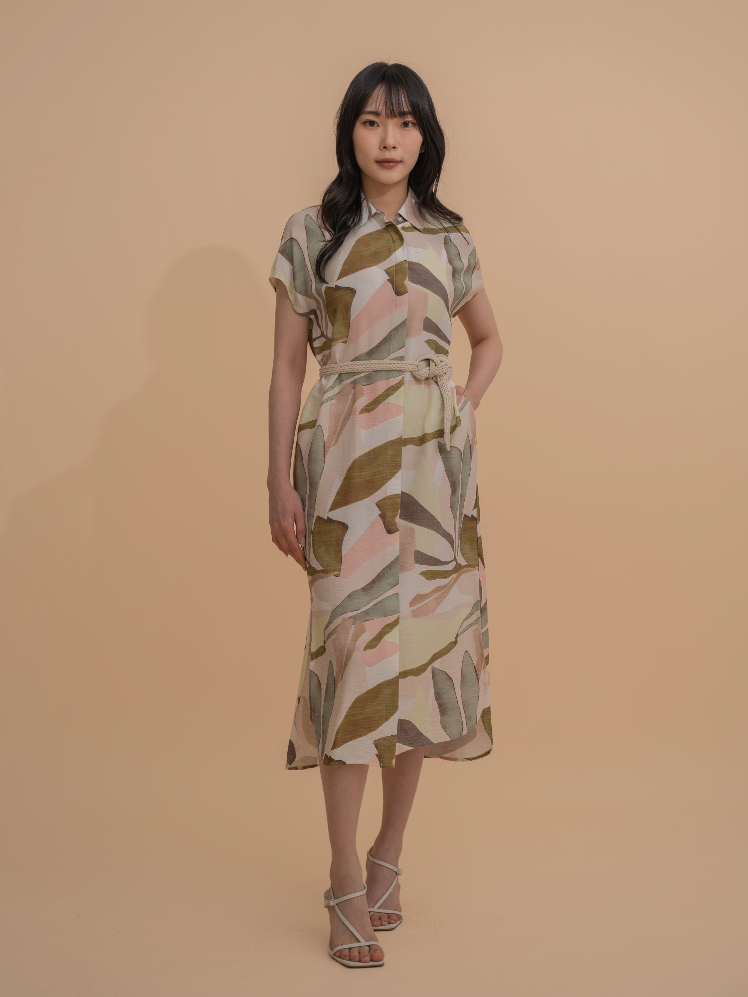 Botanical Shirt Dress