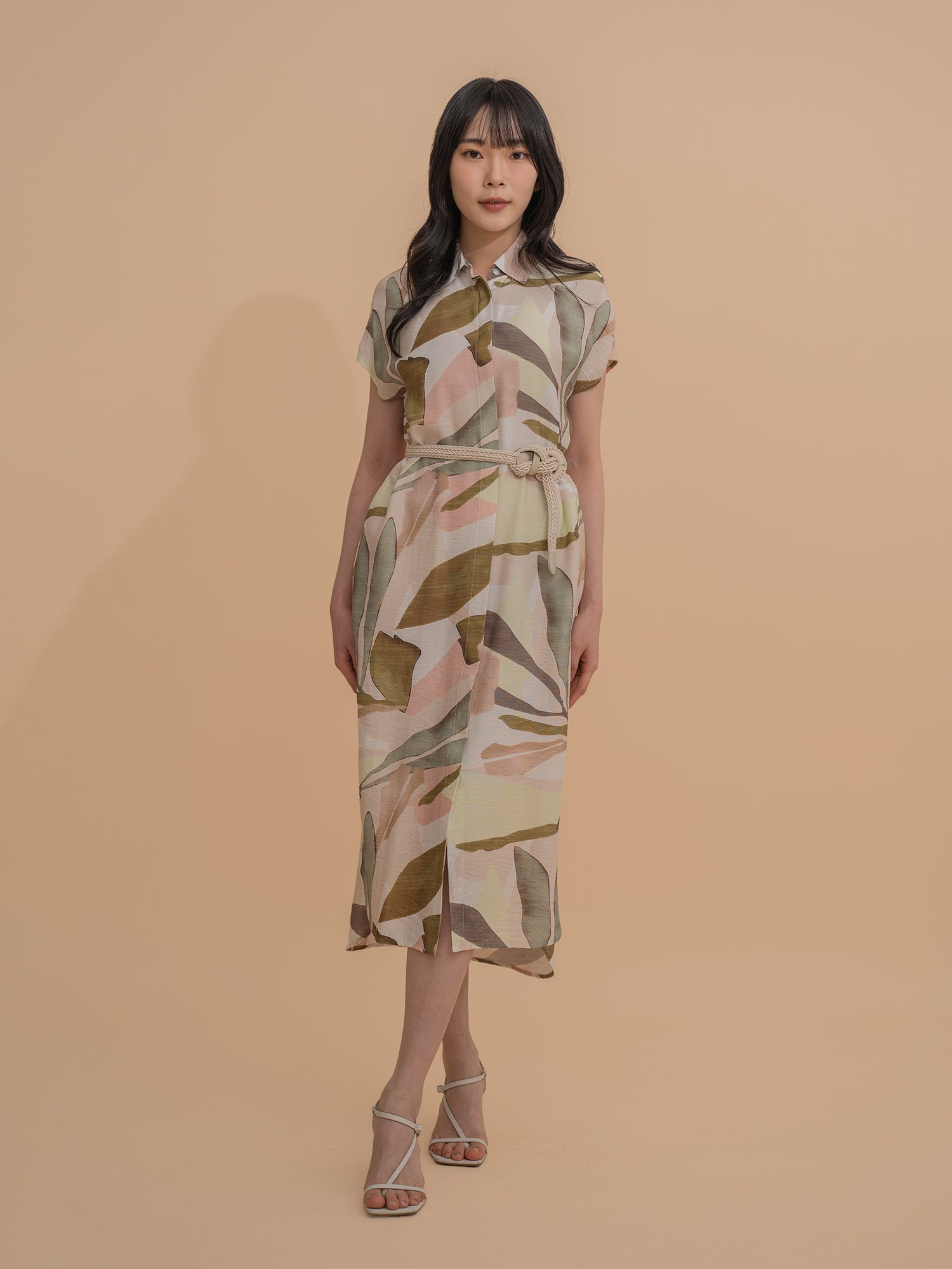 Botanical Shirt Dress