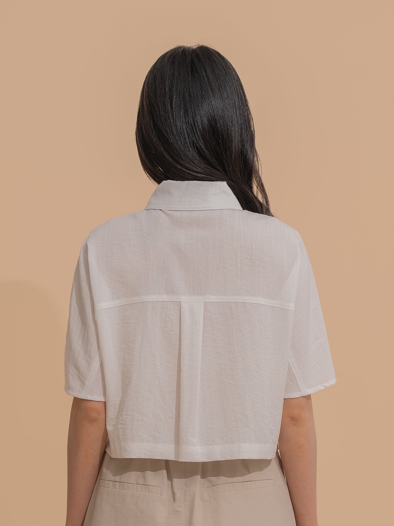 Boxy Button-Front Shirt