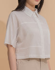 Boxy Button-Front Shirt