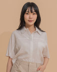 Boxy Button-Front Shirt