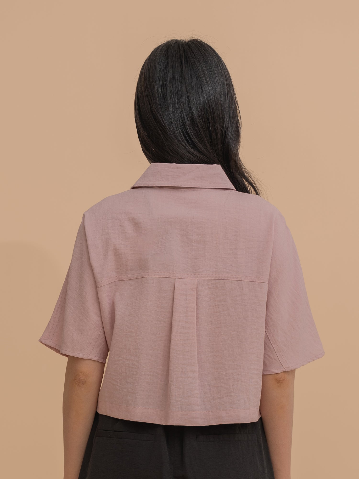 Boxy Button-Front Shirt