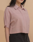 Boxy Button-Front Shirt