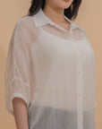 Button-Up Crinkled Shirt
