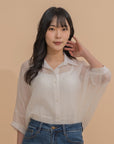 Button-Up Crinkled Shirt