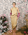 Jia Asymmetric Panel Midi Skirt