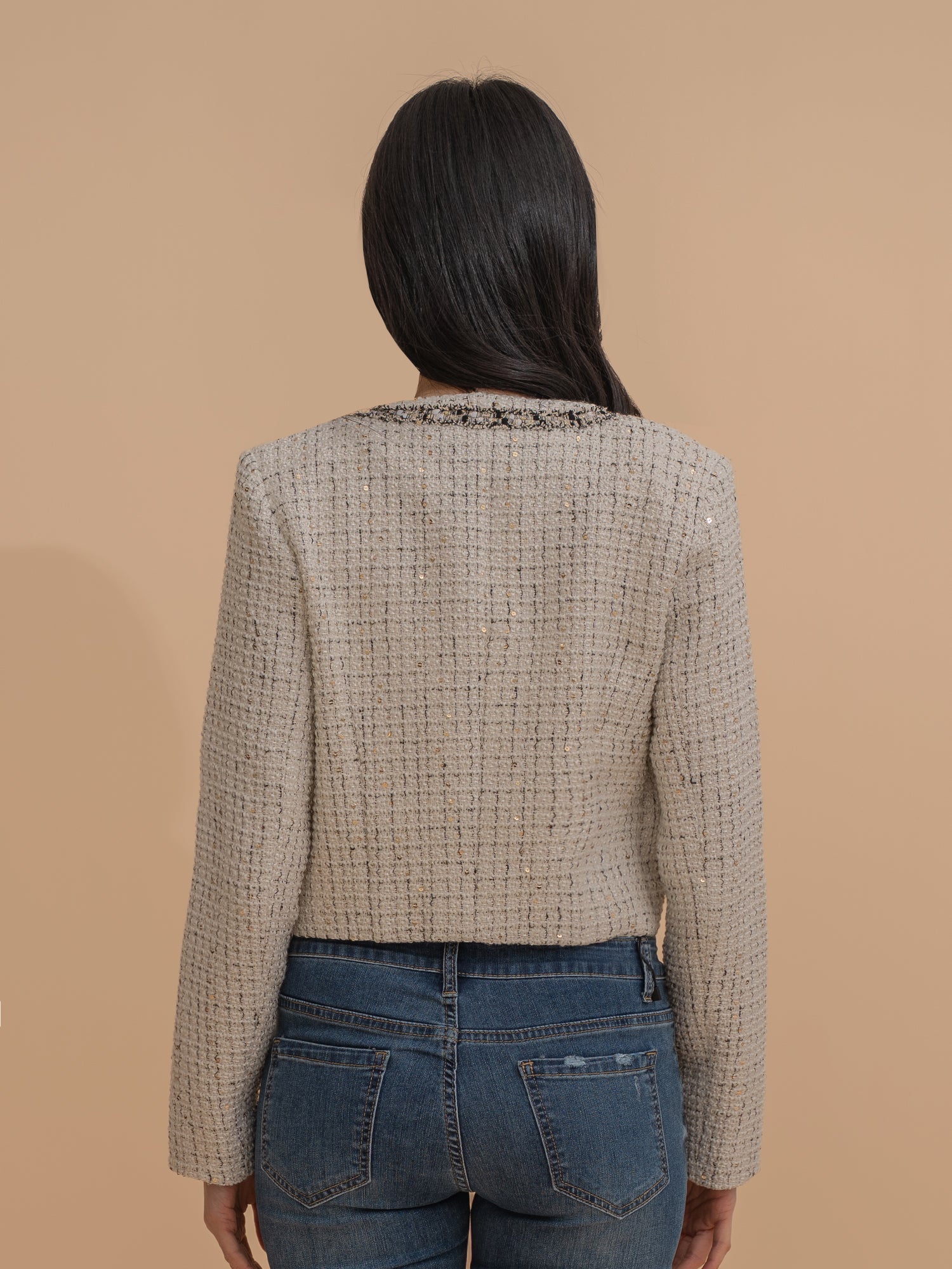 Chic Edge Tweed Jacket