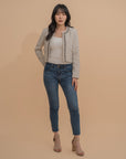 Chic Edge Tweed Jacket