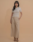 Cable Knit Short Sleeve Top