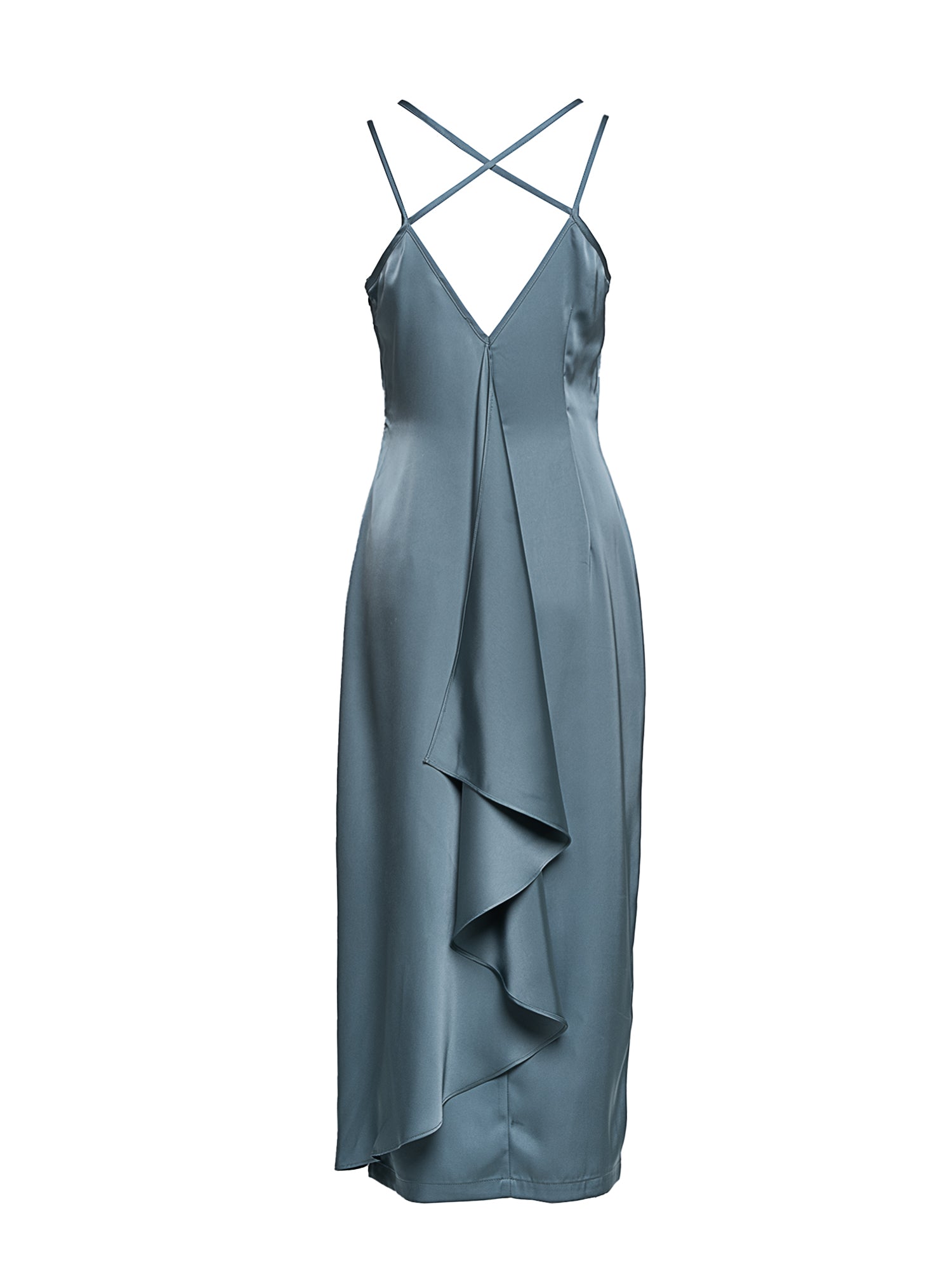 Genie Back Ruffle Fitted Dress